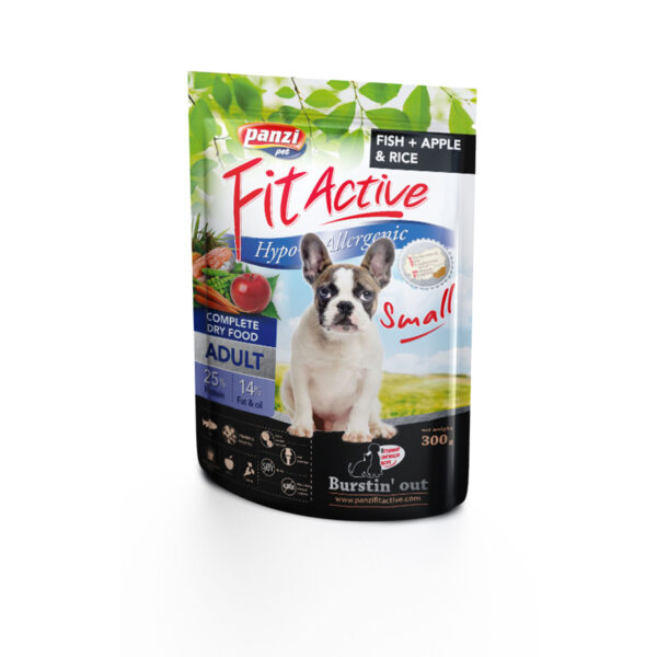 Panzi dry Fit-Active dog 300g Adult Small Losos