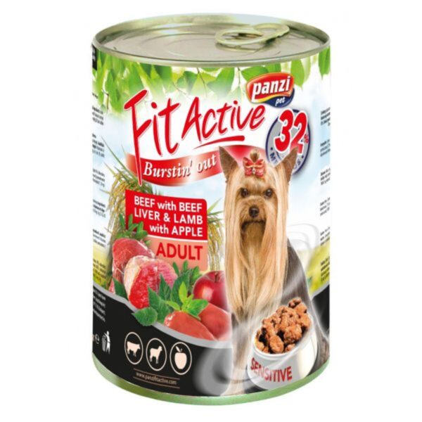 Panzi konzerva Fit-Active Premium Dog 415g govedina/jetra