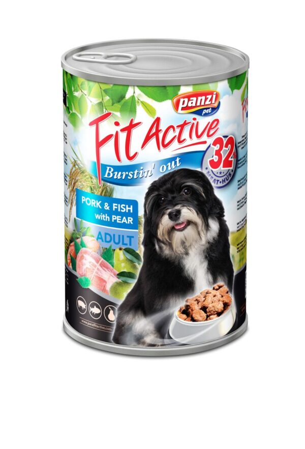 Panzi konzerva Fit-Active Premium Dog 1240g svinja/riba