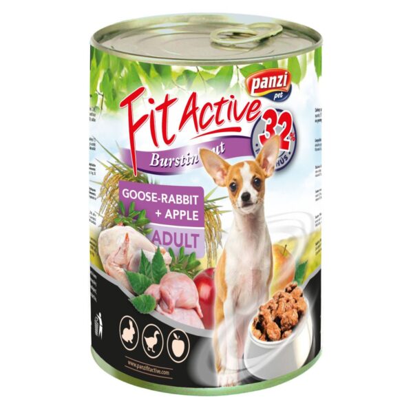 Panzi konzerva Fit-Active Premium Dog 1240g guska/zec