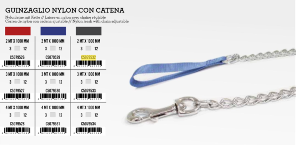 Vodilica Ny+metal 1mx3mm Crna