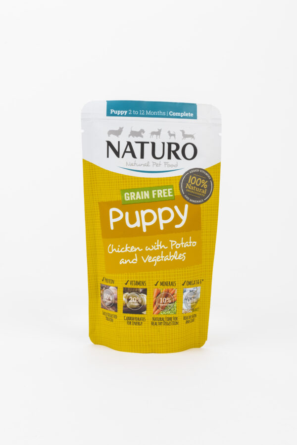 Naturo Mini vrećica 150g Grain Free Puppy pile 1/8