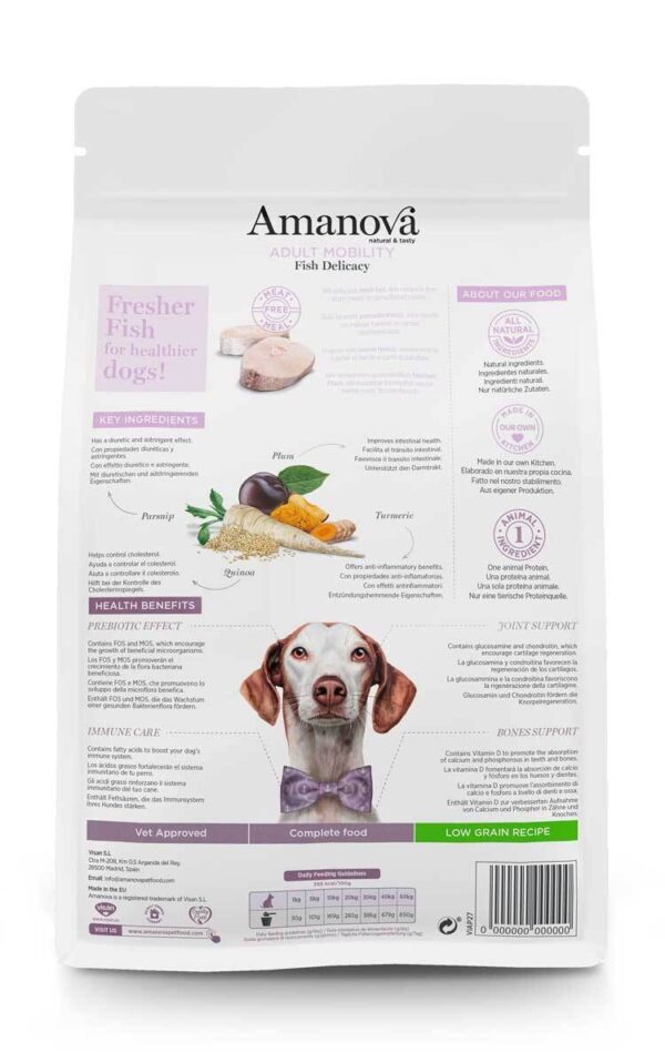 Amanova dog adult Mobility Delicacy riba 2kg - Image 2