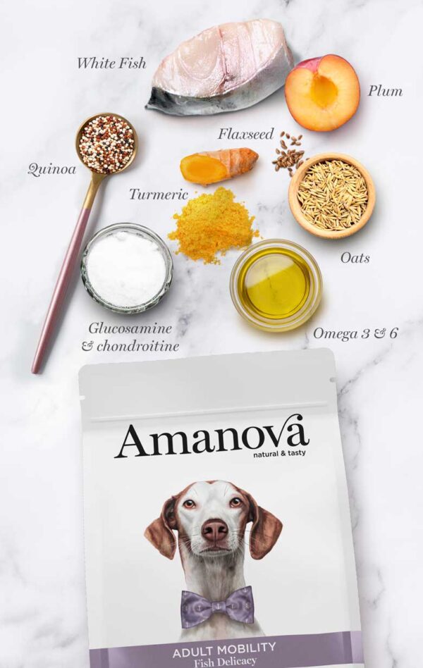 Amanova dog adult Mobility Delicacy riba 2kg - Image 5