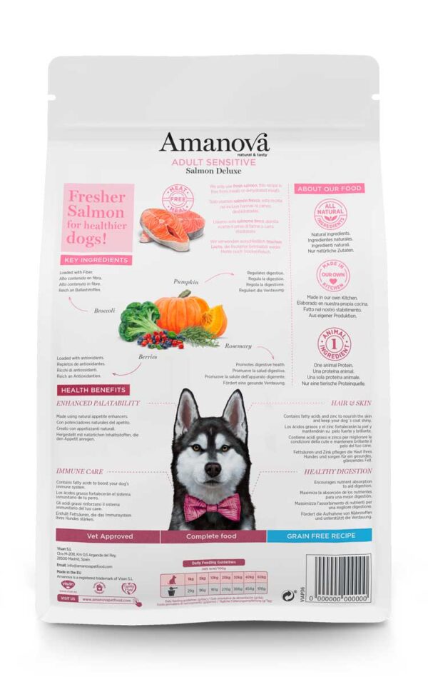 Amanova dog adult Sensitive Deluxe losos 2kg GF - Image 2