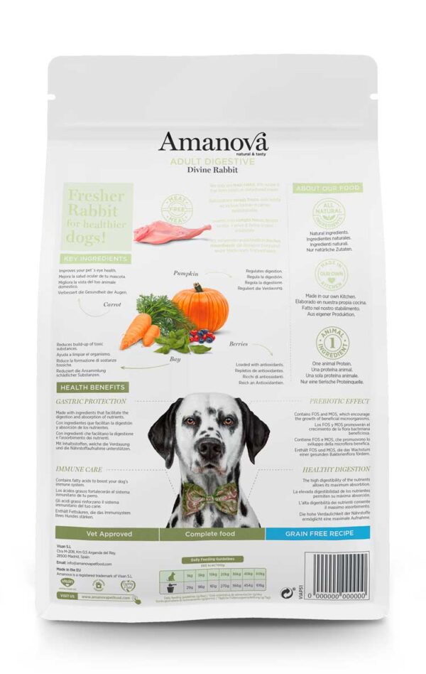 Amanova dog adult Digestive Divine kunić 2kg GF - Image 2