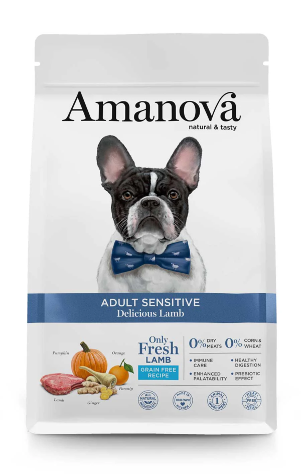 Amanova dog adult Sensitive Delicious janje 2kg GF