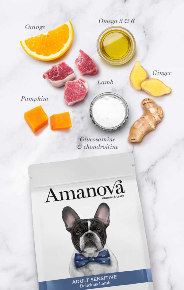 Amanova dog adult Sensitive Delicious janje 2kg GF - Image 5