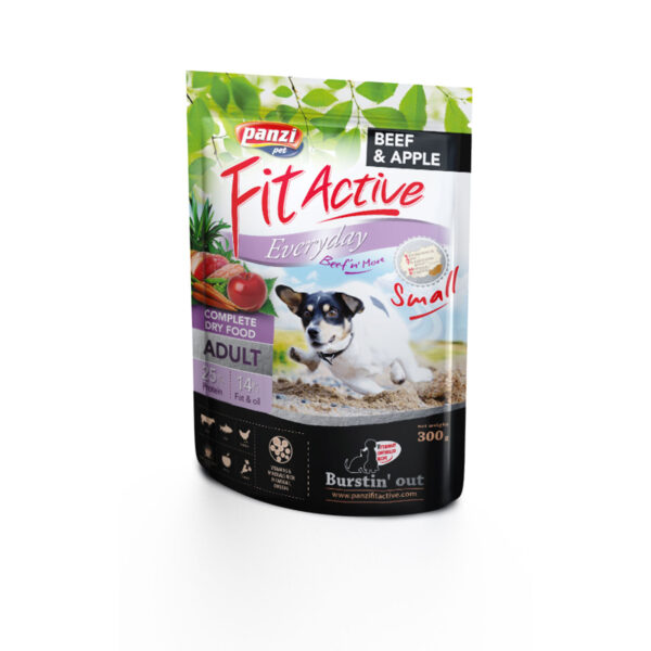 Panzi dry Fit-Active dog 300g Adult Small govedina