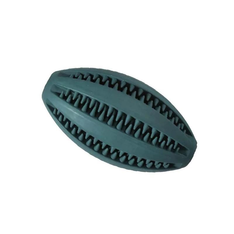 JCBALL_76_012 Igračka za Pse Guma lopta rugby 11cm zelena