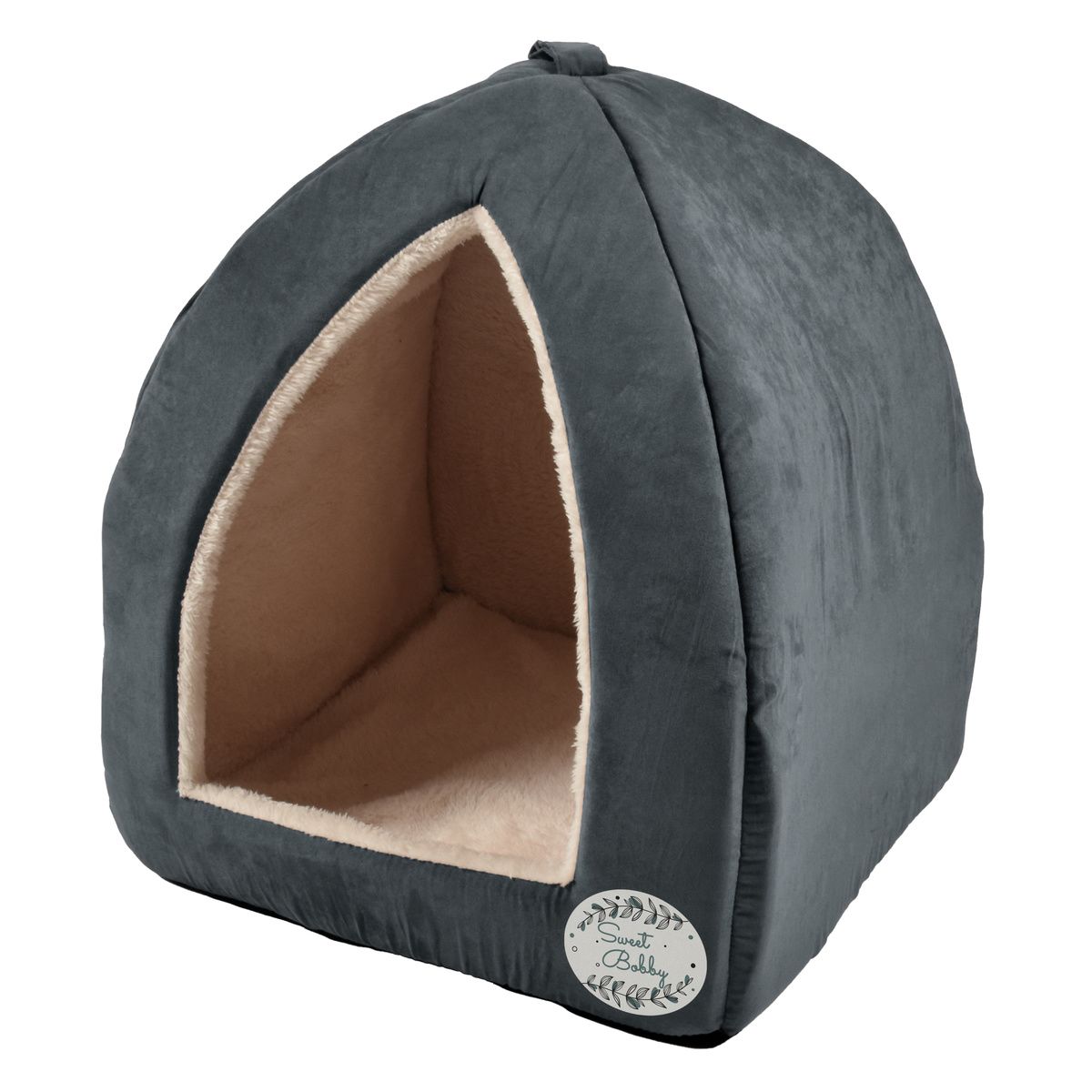 KCDOUC_97_000 Ležaj mace 37x37x42cm Piramida Douce antracit