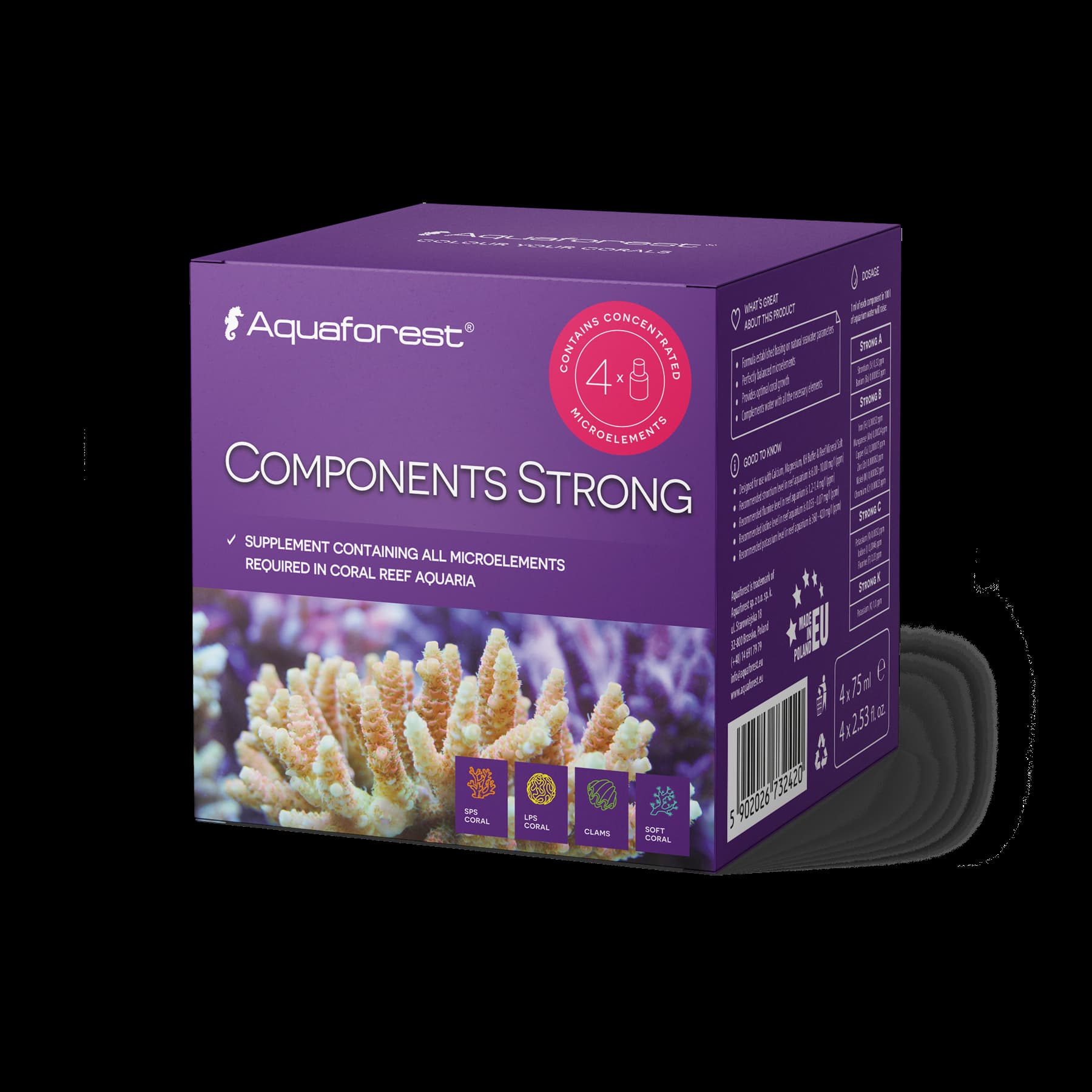 AF32420 Aquaforest Components Strong 4x75ml