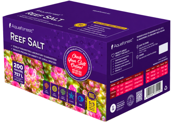 AF33670 Aquaforest Reef salt 25kg box 5x5kg