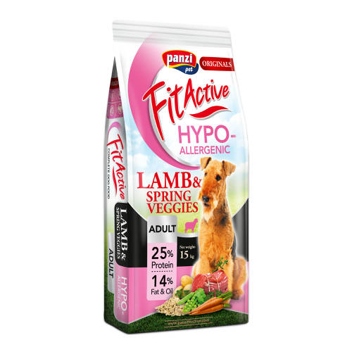 046315157 Panzi dry Fit-Active dog 15kg Adult Hypoallergenic janjetina NOVO