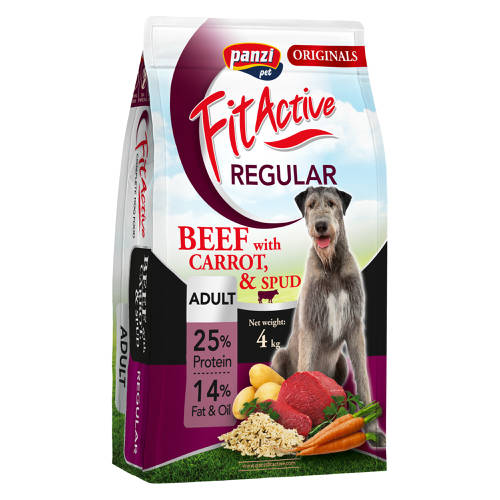 04615188 Panzi dry Fit-Active dog 4kg Adult govedina/mrkva/krumpir