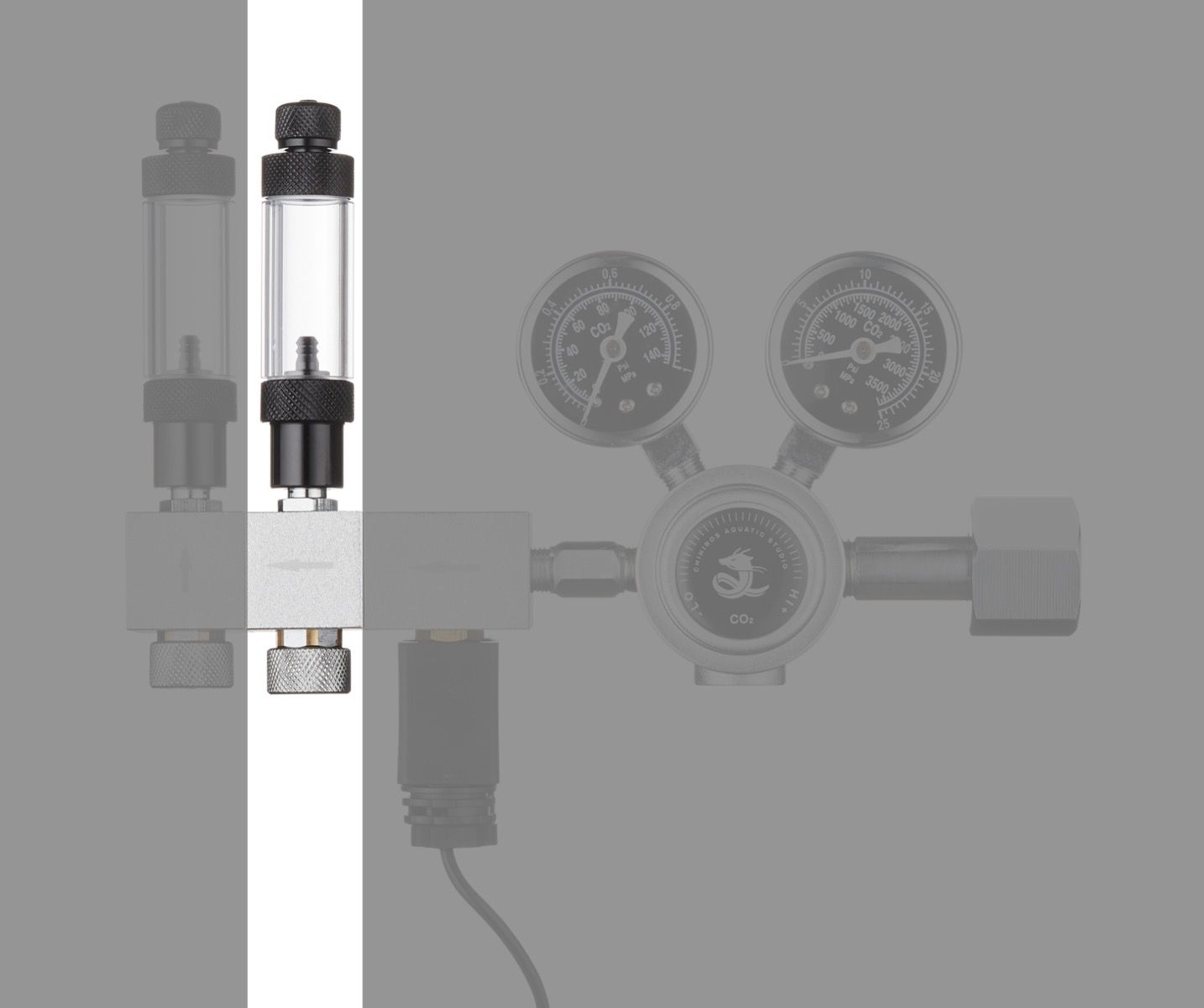 354-2336 Chihiros CO2 regulator PRO dodatni fini ventil
