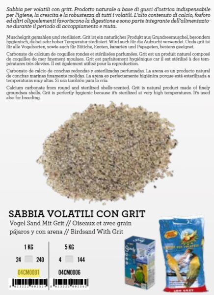 O4CM0001 Pijesak ptice 1kg s mineralima Croci