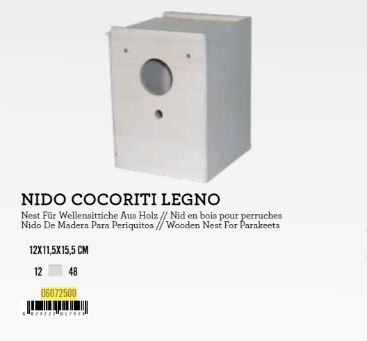 O6072500 Gnijezdo za ptice NIDO drveno