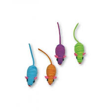 C6098216 Igračka za Mace Miš 5cm prugasti boje