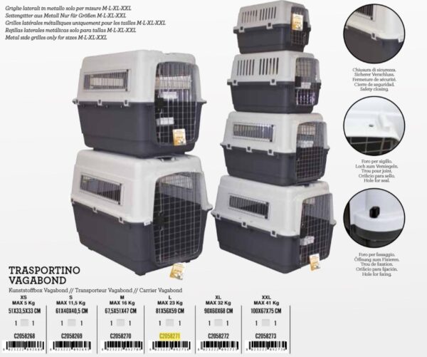 C2058273 Transporter Vagabund XXL 100x67x75cm