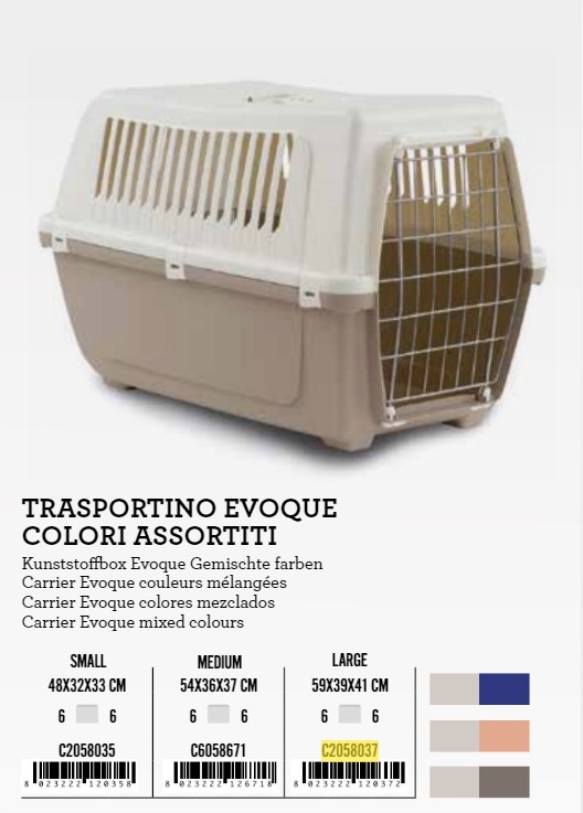 C2058037 Transporter Evoque LG 59x39x41cm met. vrata