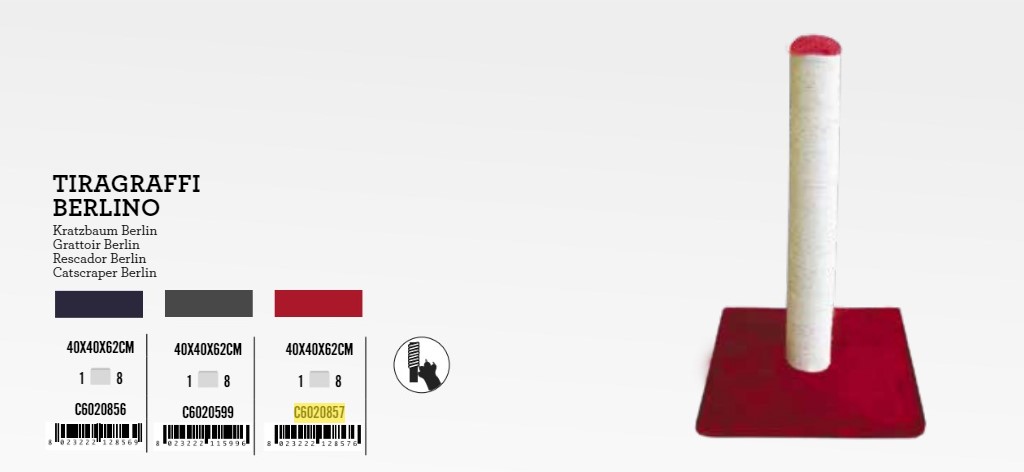 C6020856 Grebalica 62x40x40cm BERLIN Plava