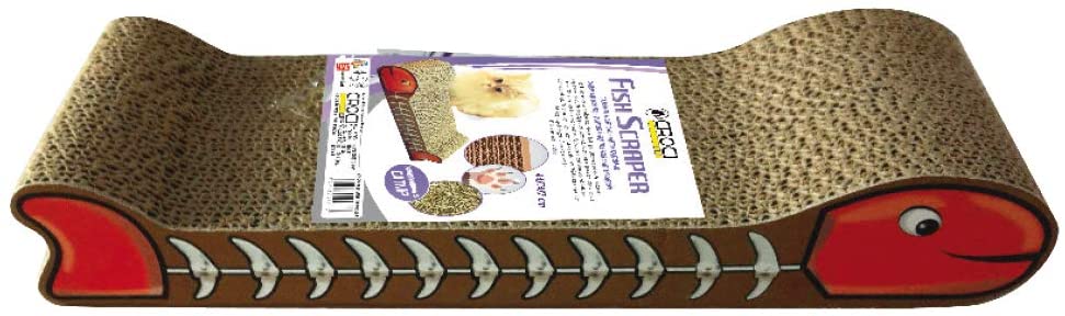 C6020977 Grebalica 44x14x7cm Karton Riba+Catnip