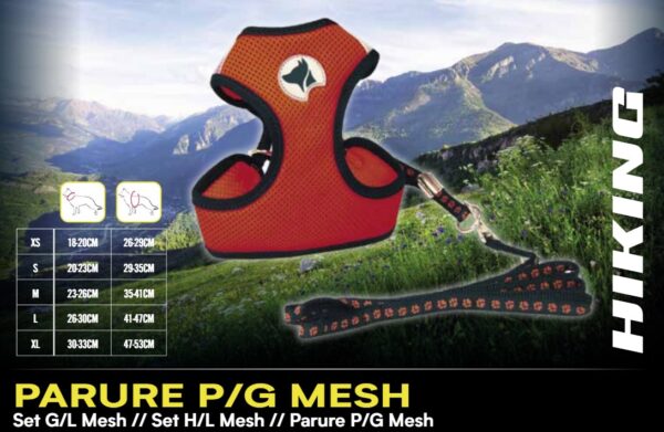 C5081655 Ham+Vodilica Hiking Mesh L 41-47cm Crveni