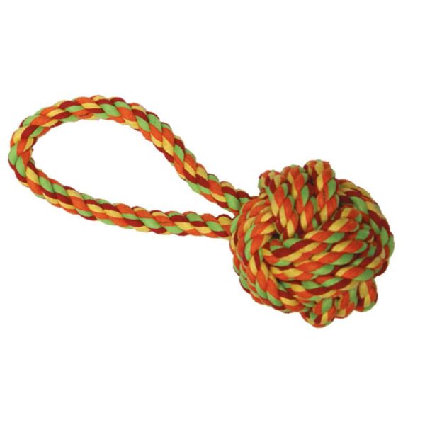 C6098323 Igračka za Pse uže 23cm+lopta čvor xT