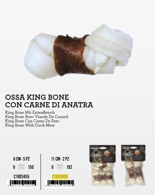C1003455 KB Kost Bijela Patka 6cm 5kom