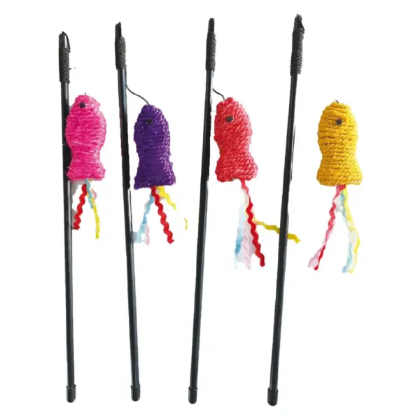 C6098088 Igračka za Mace Štapić Riba špaga mix 46cm