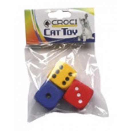 Igračka za Mace Kocke mix 3,5cm 3kom