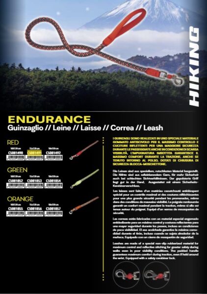 C5081852 Vodilica Hiking Endurance 1x120cm Zelena