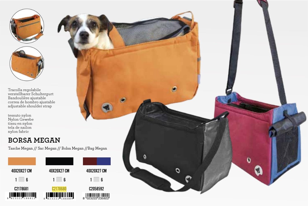 Torba 40x20x27cm Megan Crna
