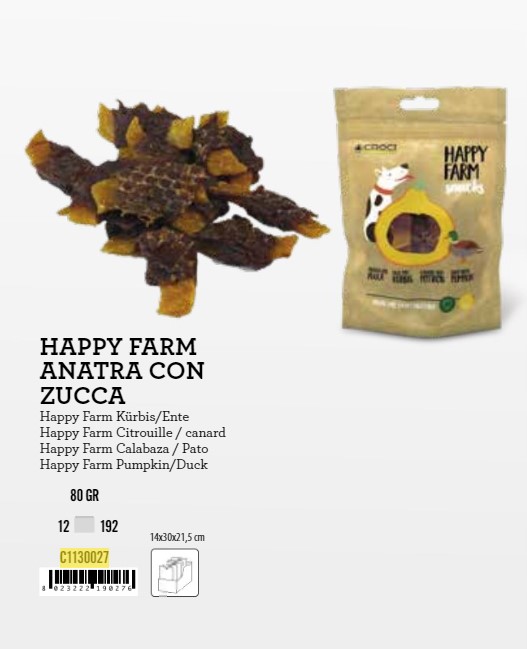 C1130027 KD Poslastica za Pse Happy farm patka/buča 80g