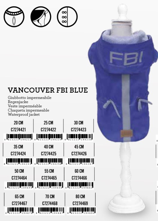 Kabanice Vancouver FBI