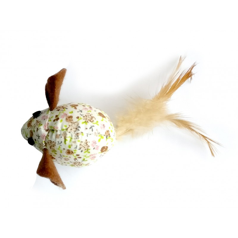 C6098855 Igračka za Mace Miš s perjem/catnip 7cm