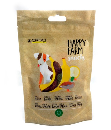 C1030661 KD Poslastica za Pse Happy farm patka/banana 80g