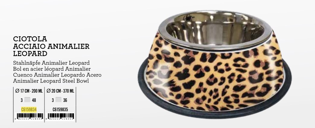 C6159835 Posuda Leopard 370ml 20cm