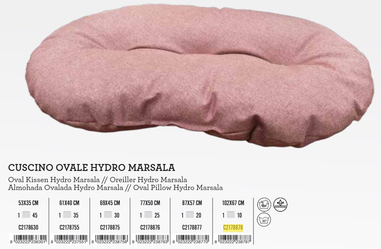 C2178878 Jastuk 102x67cm Hydro Marsala vodootporan