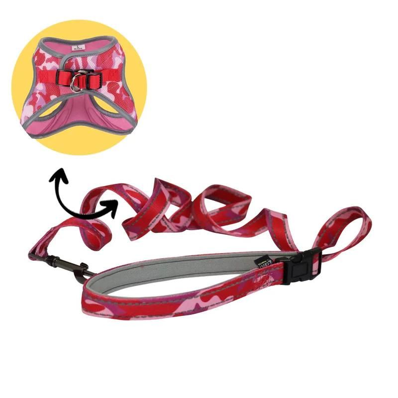 C5081005 Vodilica Hiking Reflective Army pink 2x150cm