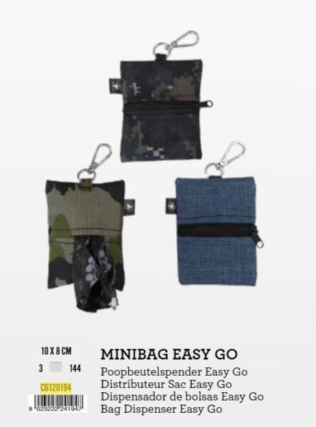 C6120194 Torbica za vrećice Easy go 10x8cm mix