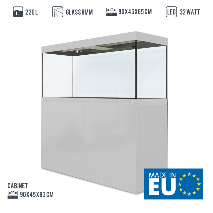 A2101228 Amtra akvarij ALUX 220 LED bijeli combi 90x45x65cm