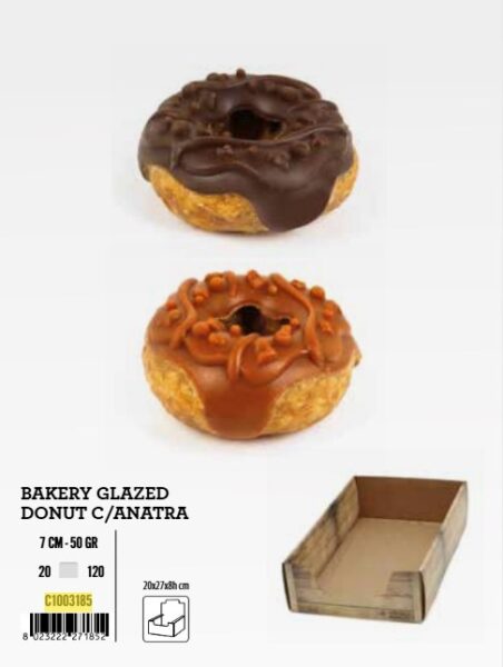 C1003185 KB Bakery Glased donut 7cm s patkom