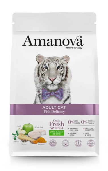 Amanova cat adult Delicacy bijela riba 1,5kg