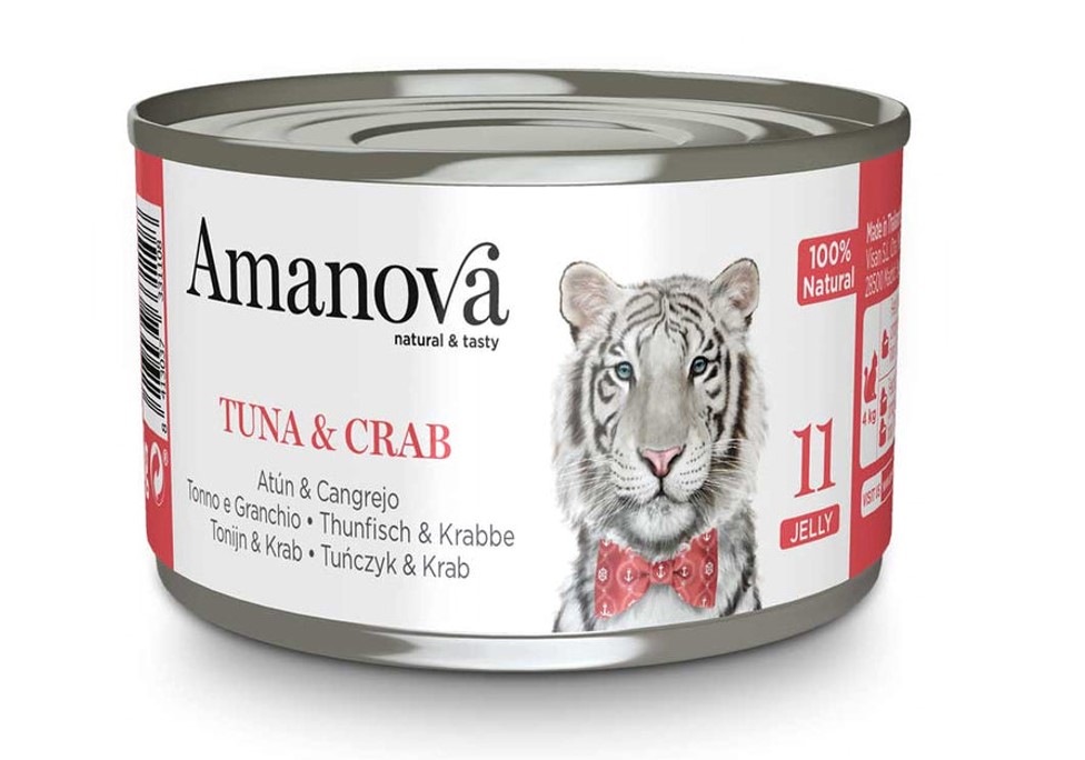 WEV82TC1B Amanova cat adult konz. 70g tuna/rak u želeu 1/24
