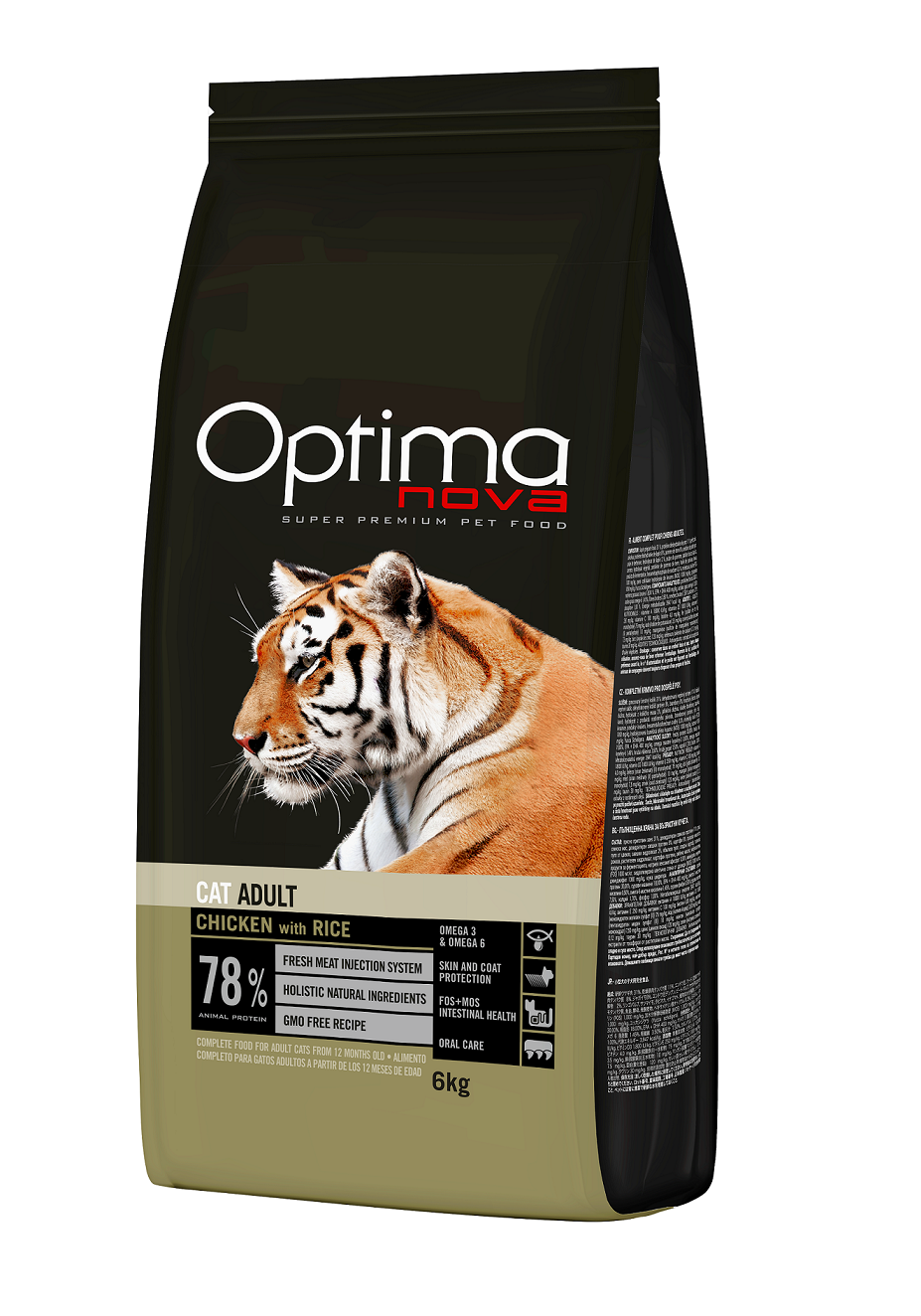 ONC17AD06 Optimanova cat adult Pile/riža 6kg LG NOVO