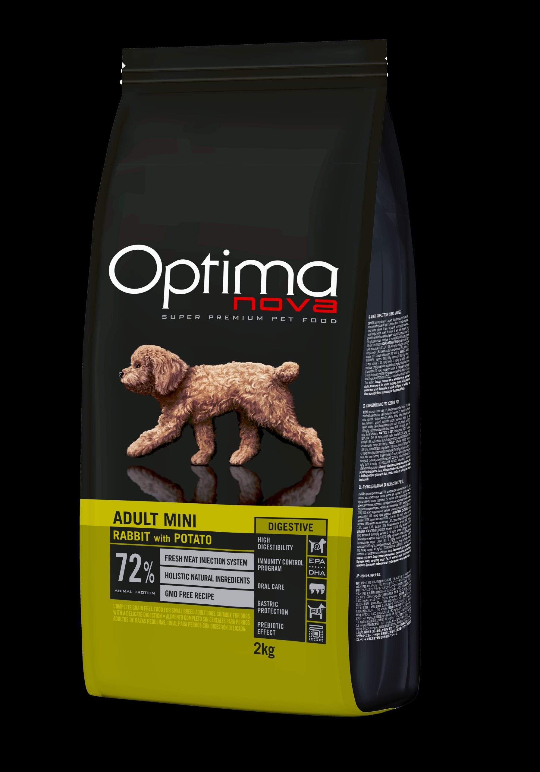 ONO15RN02 Optimanova dog adult Mini Digestive kunić/krumpir 2kg GF