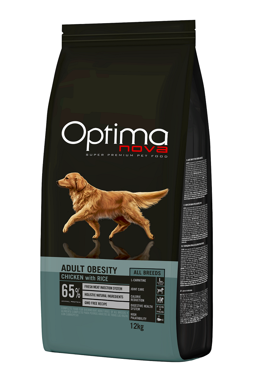 ONO32OB12 Optimanova dog adult All Breeds Obesity 12kg LG NOVO