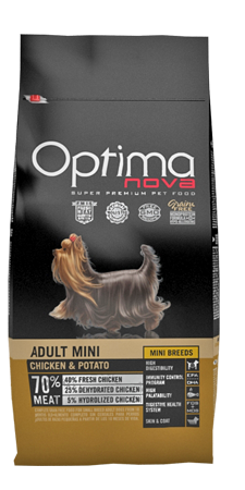 ONO33NC02 Optimanova dog adult mini pile/krumpir 2kg GF NOVO